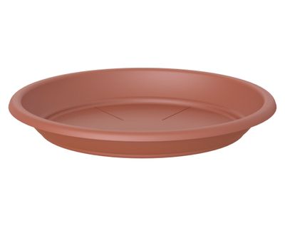 Plato plástico 55 cm Capri terracota