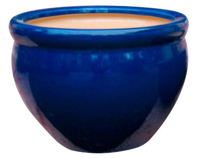 Maceta cerámica Aline XL Glossy azul