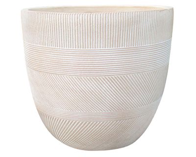 Imagen 1 del producto Maceta 22 cm Fiber clay Elena blanco