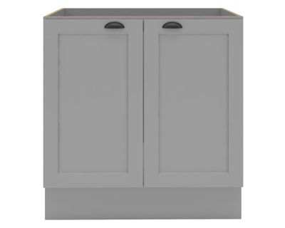 Mueble base cocina 80 cm 2 puertas Premier gris