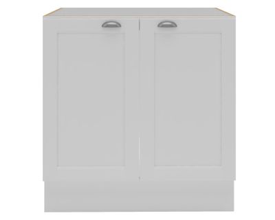 Mueble base cocina 80 cm 2 puertas Premier blanco