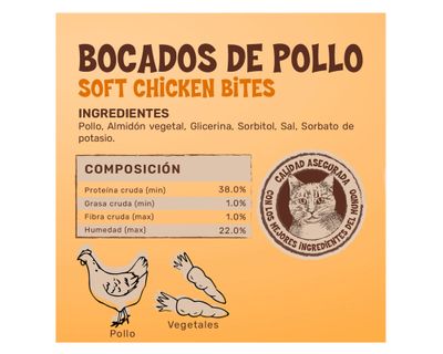 Imagen 2 del producto Snack gato Bocado de pollo 65 g