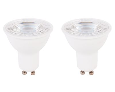 Ampolleta LED 6W GU10 luz cálida 2 unidades