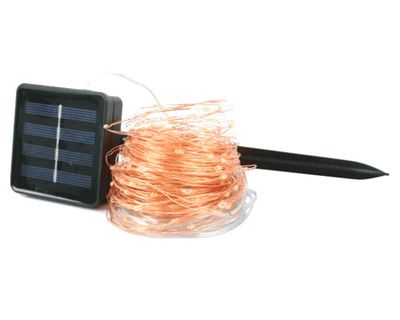 Imagen 1 del producto Guirnalda solar LED 20 m negro