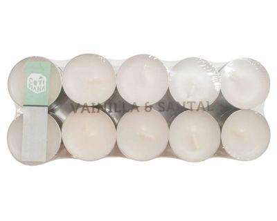 Vela T-light ecru 20 unidades