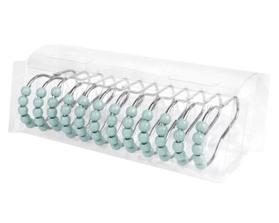 Imagen 2 del producto Cortina baño Flor turquesa 180x180 cm