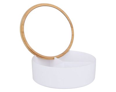 Organizador maquillaje caja redonda