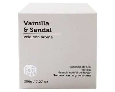 Imagen 2 del producto Vela con caja 9 cm ecru