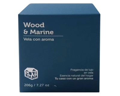 Imagen 2 del producto Vela con caja 9 cm azul