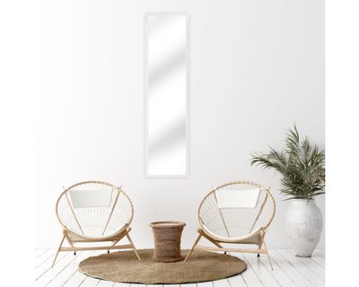 Imagen 2 del producto Espejo 125.6x34 cm pared alto blanco