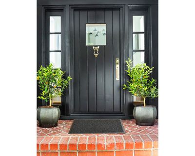 Imagen 2 del producto Limpiapiés 40x60 cm Spaguetti negro 2 piezas