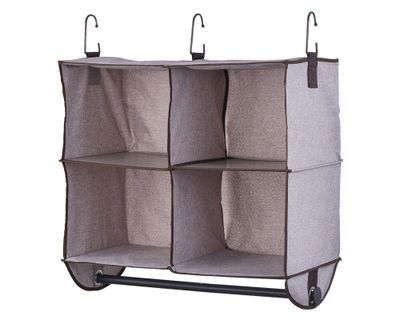 Imagen 2 del producto Organizador clóset colgante tela 4 espacios