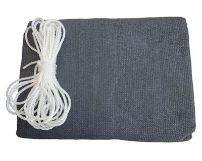 Vela sombreadora rectangular 300x400 cm gris