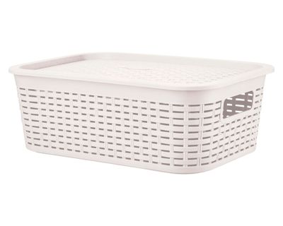 Imagen 2 del producto Canasto organizador Tavarua beige plástico 13 lt