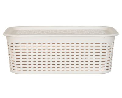 Imagen 1 del producto Canasto organizador Tavarua beige plástico 13 lt