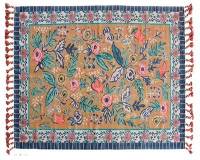 Alfombra 120x180 cm Blossom border