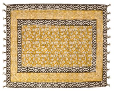 Alfombra 160x230 cm Block yellow