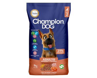 Alimento perro sabor Salmón y pollo 9 kg