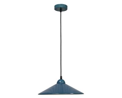 Lámpara colgar Kleia azul E27 1L