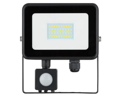 Proyector LED con sensor 30W luz fría