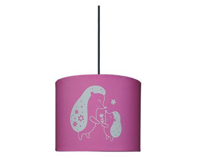 Lámpara colgar LED luminiscente E27 1L Pespin rosado