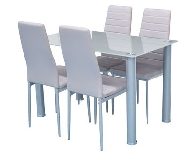 Comedor 4 sillas Bruna 75x120x70 cm