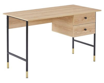 Imagen 2 del producto Escritorio Sasha madera 77x120x60 cm 2 cajones