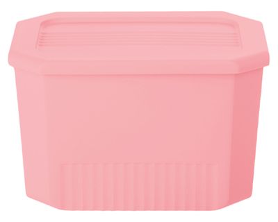 Caja organizadora Octagonal salmón 16x25x18 cm