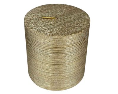 Imagen 1 del producto Vela Pilar dorado 7.5x7 cm