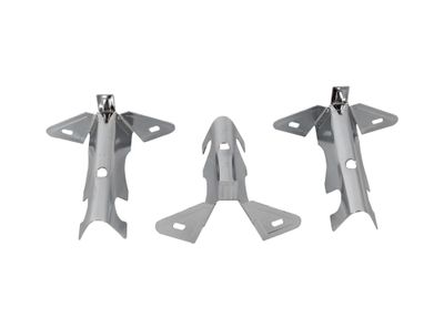 Imagen 2 del producto Soporte simple cromado 3 unidades Metalhsa