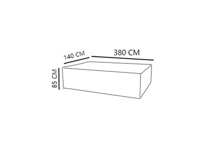 Imagen 2 del producto Cubierta comedor Oxford 380x140x85 cm