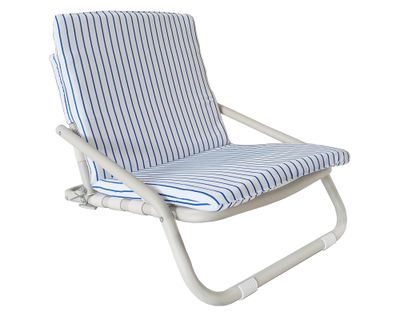 Silla playa Líneas blanco/azul