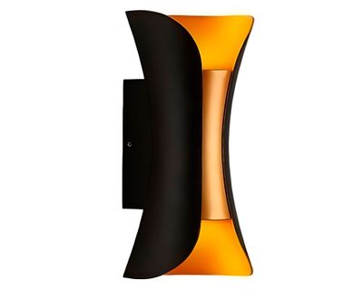 Aplique LED 3W 2L luz cálida negro/bronce