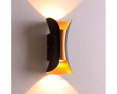 Imagen 2 del producto Aplique LED 3W 2L luz cálida negro/bronce