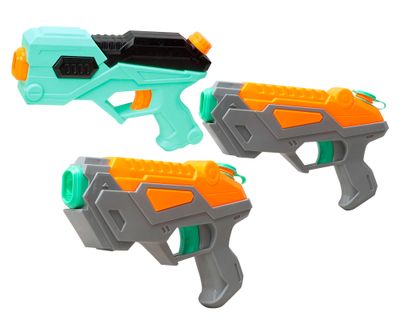 Pistola lanza agua 3 piezas