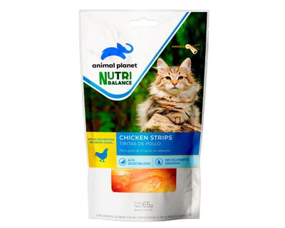 Snack gato treats tiritas pollo 65 g