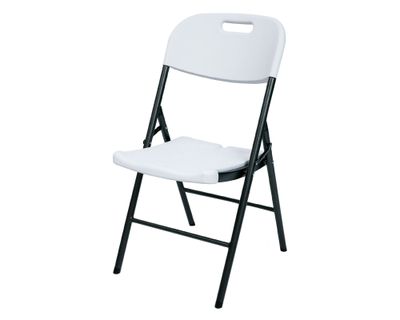 Silla plegable blanco 87x46x53 cm