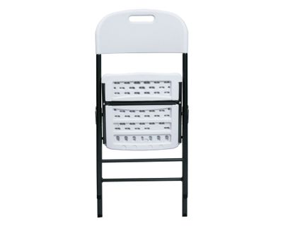 Imagen 2 del producto Silla plegable blanco 87x46x53 cm