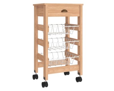 Frutero 1 cajón 3 cestas miel