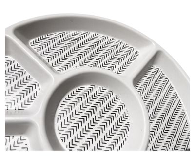 Imagen 2 del producto Bandeja redonda picoteo Flechas biobamboo 25.8x1.6 cm