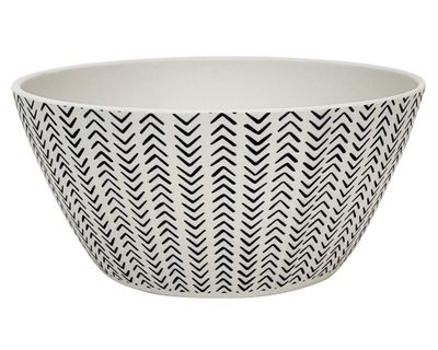 Bowl Flechas biobamboo blanco/negro 15x7 cm 450 ml