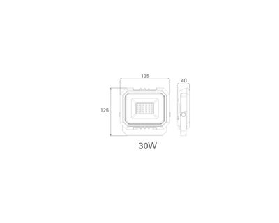Imagen 2 del producto Proyector LED 30W 6500 K luz fría