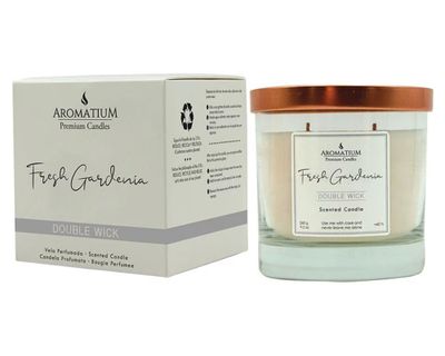 Imagen 2 del producto Vela Premium candles 2 mechas fresh gardenia 260 g