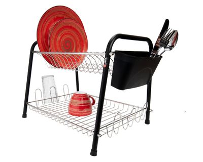 Imagen 2 del producto Secaplatos Mercury negro mate 2 niveles