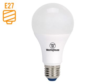 Ampolleta LED con sensor 9W E27 luz fría Bola A60