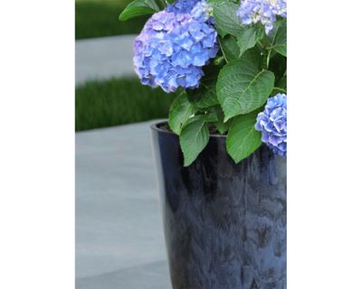 Imagen 2 del producto Macetero Madrid azul marmolado 25x26.5 cm