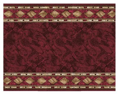 Imagen 1 del producto Alfombra de pasillo Madrás polipropileno rojo 67x100 cm