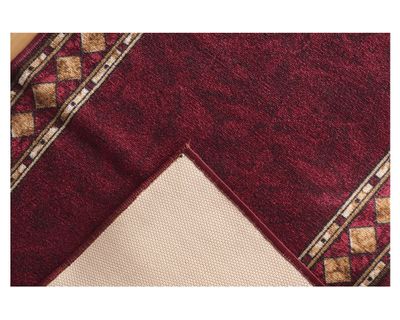 Imagen 2 del producto Alfombra de pasillo Madrás polipropileno rojo 67x100 cm
