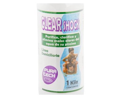 Imagen 2 del producto Clarificador piscina 1 kg Clear Shock Pura tech