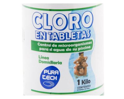Imagen 2 del producto Cloro tableta piscina 1 kg Pura tech